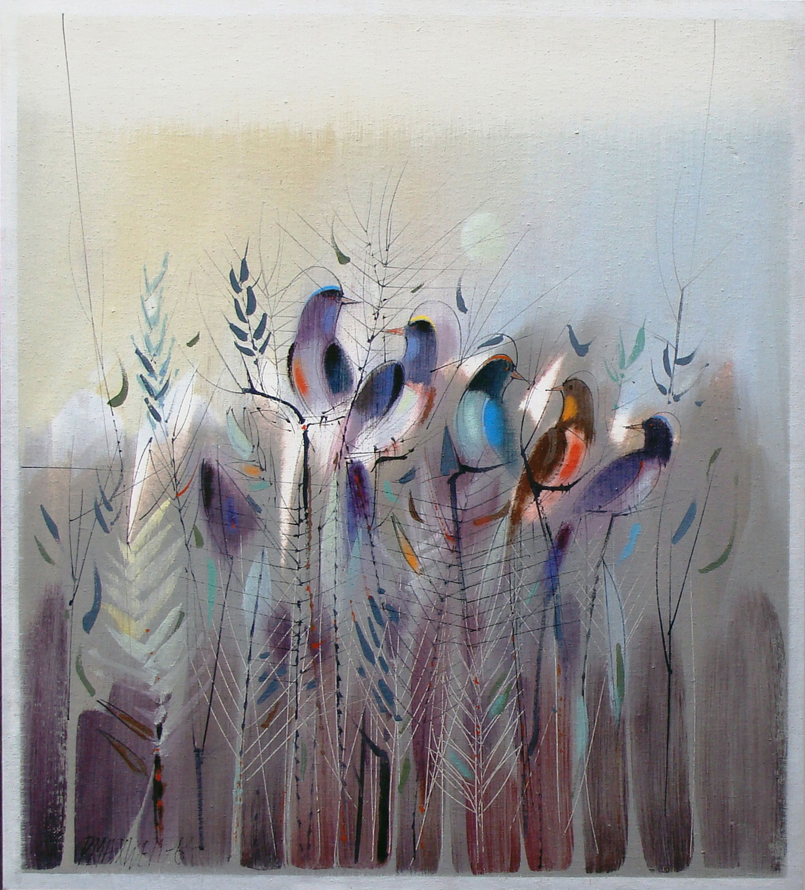 Five Birds 1964 40x36